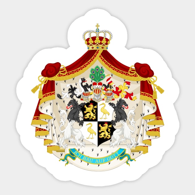 Coat of Arms of the Principality of Reuss-Greiz Sticker by Flags of the World